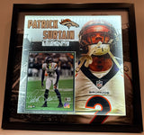 Patrick Surtain II Autographed 8x10 Photo -- Denver Broncos Lighted Frame BAS COA