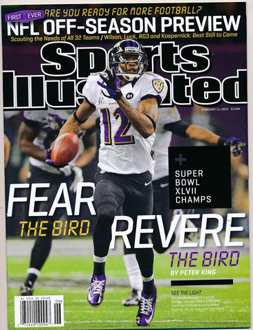 February 11, 2013 Jacoby Jones Sports Illustrated NO LABEL Newsstand Ravens