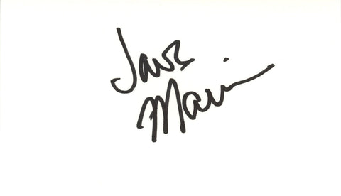 Jack Marin Autographed/Signed Baltimore Bullets Index Card Beckett 45279