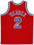 Chris Webber Kings Signed Statement 1994-95 Mitchell & Ness Jersey "HOF 21" Ins
