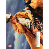 John Elway Terrell Davis Autographed Denver Broncos SB 32 Magazine Beckett 47669