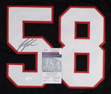 Jessie Tuggle Signed Atlanta Falcons Home Jersey (JSA COA) 5xPro Bowl Linebacker