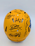 Riddell Full Size Helmet Signed by 14 NFL Stars Tua Kittle Bret Michaels COA