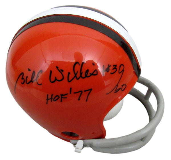 Bill Willis HOF Signed/Inscr Cleveland Browns Mini Football Helmet JSA 213101