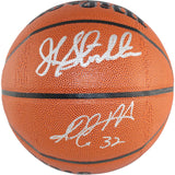John Stockton Karl Malone Autographed/Signed Utah Jazz Basketball Beckett 53106