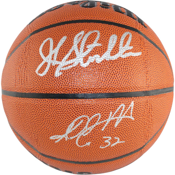 John Stockton Karl Malone Autographed/Signed Utah Jazz Basketball Beckett 53106