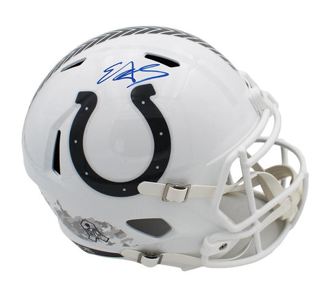 Edgerrin James Signed Indianapolis Colts Speed Full Size STS 3 NFL Helmet
