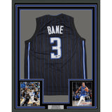 Framed Autographed Desmond Bane Orlando Black Pinstripe Jersey BAS COA