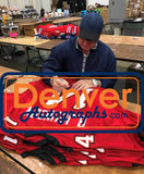 Brad Johnson Autographed/Signed Pro Style Jersey Red SB Champs Beckett 40423