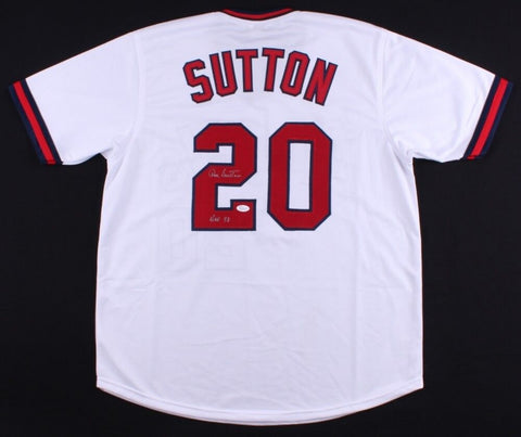 Don Sutton Signed Angels Jersey Inscribed HOF 98 (JSA COA) 4xAll-Star Pitcher