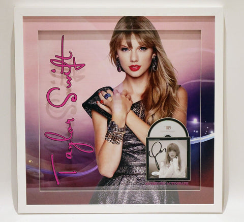 Taylor Swift Autographed CD Deluxe 3D Framed JSA COA