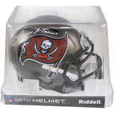 Mike Alstott Signed Tampa Bay Buccaneers TB Mini Helmet A Train Beckett 54117