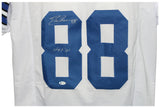 Drew Pearson Autographed/Signed Pro Style White XL Jersey HOF BAS 32766