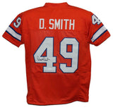 Dennis Smith Autographed/Signed Pro Style Orange XL Jersey JSA 34298
