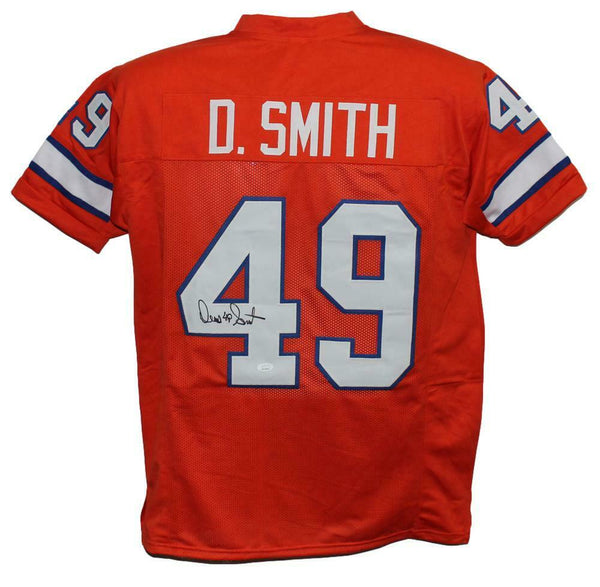 Dennis Smith Autographed/Signed Pro Style Orange XL Jersey JSA 34298