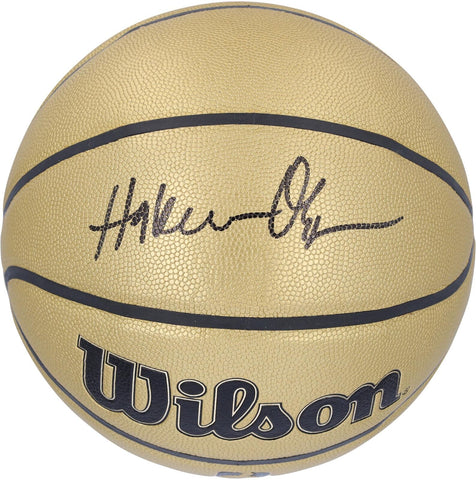Hakeem Olajuwon Houston Rockets Signed Wilson Alliance Series Edition Basketball