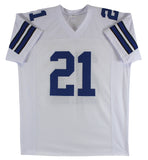 Ezekiel Elliott Authentic Signed White Pro Style Jersey BAS Witnessed
