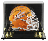 ASU Sam Leavitt & Jordyn Tyson Signed Gold Speed Mini Helmet W/ Case BAS Witness