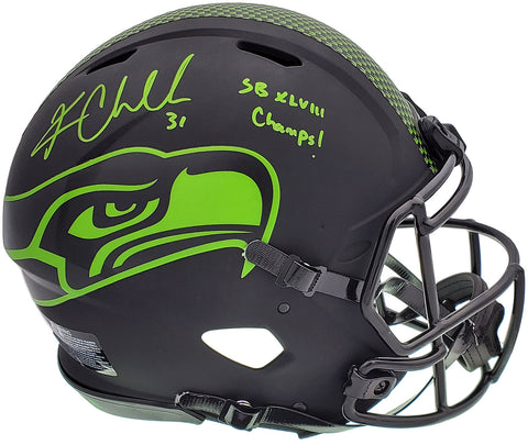 KAM CHANCELLOR AUTO ECLIPSE BLACK FULL SIZE AUTH HELMET SB CHAMPS MCS 197180