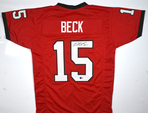 Carson Beck Autographed Georgia Red College Style Jersey - Beckett W Hologram
