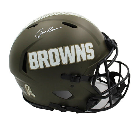 Jim Brown Signed Cleveland Browns Speed Authentic STS Helmet