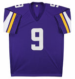 J.J. McCarthy Authentic Signed Purple Pro Style Jersey BAS Witnessed