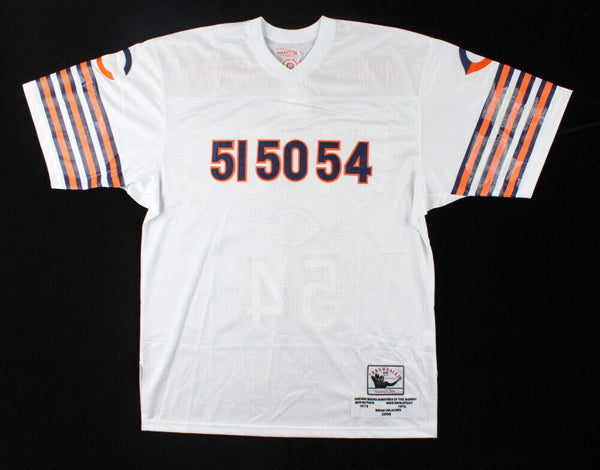 chicago bears monsters of the midway jersey Butkus, Urlacher, Singletary Signed Monsters of the Midway Chicago Bea – Super Sports Center