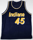 Chuck Person Signed Indiana Pacers Jersey (PSA) 4th Overall Pick 1986 NBA Draft
