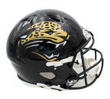 Travis Hunter Signed Jacksonville Jaguars Speed Authentic TB 95-12 Black Helmet