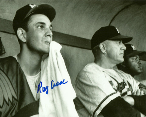 Milwaukee Braves Pitcher RAY CRONE Signed 8x10 Photo #2 AUTO
