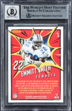 Cowboys Emmitt Smith Signed 2018 Donruss Optic MVP #15 Card Auto 10! BAS Slabbed
