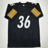 Autographed/Signed Jerome Bettis Pittsburgh Black Football Jersey JSA COA