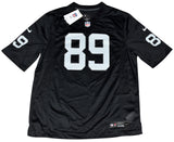 BROCK BOWERS AUTOGRAPHED LAS VEGAS RAIDERS #89 BLACK NIKE JERSEY BECKETT