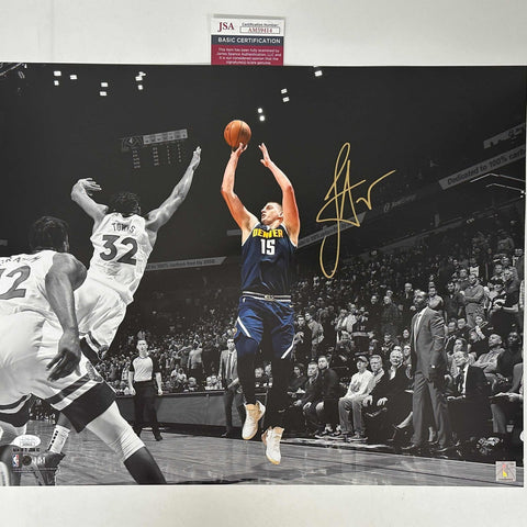Autographed/Signed Nikola Jokic Denver Nuggets 16x20 Photo JSA COA #4