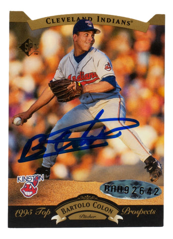 Bartolo Colon Signed Cleveland Indians 1995 SP Topps Prospects Card UDA Holo