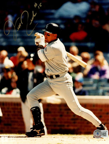 Jeff Reed Autographed/Signed Colorado Rockies 8x10 Photo Beckett 50536