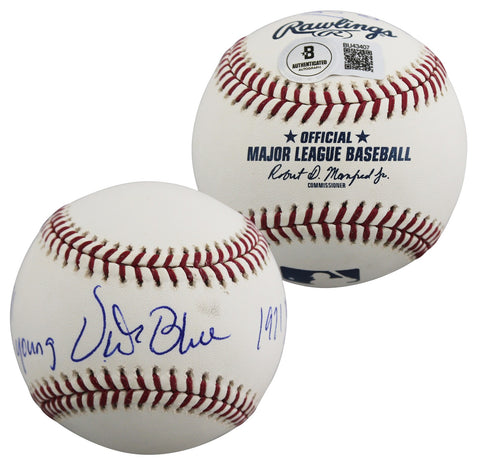 Athletics Vida Blue "71 Cy Young, 71 MVP" Signed OAL Baseball BAS #BU43407