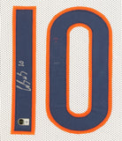 Luther Burden III Signed Chicago Bears 35x43 Framed Jersey /Beckett/Ex-Mizzou WR