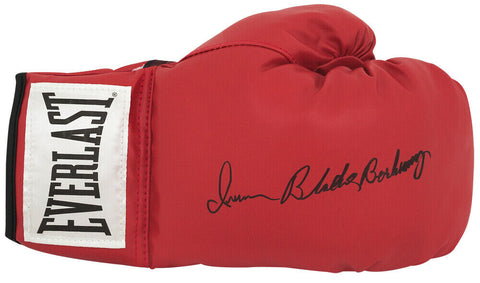 Iran Barkley Signed Everlast Red Full Size Boxing Glove w/Blade - (SCHWARTZ COA)