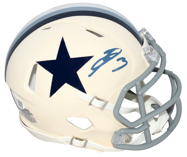 GEORGE PICKENS AUTOGRAPHED DALLAS COWBOYS RETRO SPEED MINI HELMET JSA