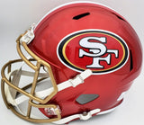 TREY LANCE AUTOGRAPHED 49ERS FLASH RED FULL SIZE SPEED HELMET BECKETT QR 197092