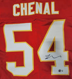 LEO CHENAL AUTOGRAPHED SIGNED PRO STYLE CUSTOM XL JERSEY BECKETT QR HOLOGRAM