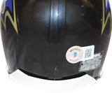 Joe Flacco Signed Baltimore Ravens VSR4 Mini Helmet w/SB MVP BAS 40159