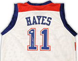 WASHINGTON BULLETS ELVIN HAYES AUTOGRAPHED SIGNED WHITE JERSEY JSA STOCK #215702