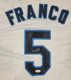 WANDER FRANCO SIGNED PRO STYLE XL CUSTOM JERSEY WITH JSA HOLOGRAM
