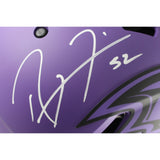 Ray Lewis Autographed Baltimore Ravens Rave Authentic Helmet Beckett 49545