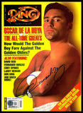 Oscar De La Hoya Autographed Signed Ring Magazine Beckett BAS QR #BM37216