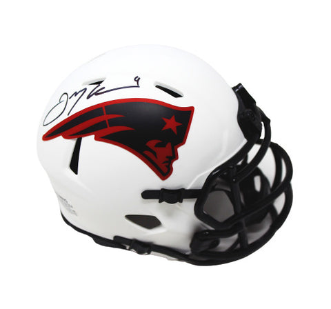 Julian Edelman New England Patriots Signed Riddell Lunar Eclipse Mini Helmet JSA