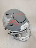 TOM BRADY & MIKE EVANS "SB CHAMPS" SIGNED TB BUCCANEERS SLATE SPEEDFLEX HELMET