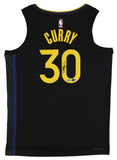 Warriors Stephen Curry Signed Black Jordan Brand Nike Swingman Jersey BAS Wit